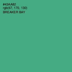 #43AA82 - Breaker Bay Color Image