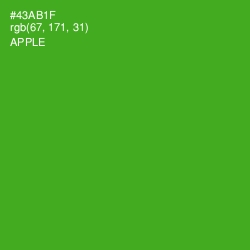 #43AB1F - Apple Color Image