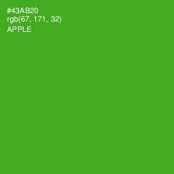 #43AB20 - Apple Color Image