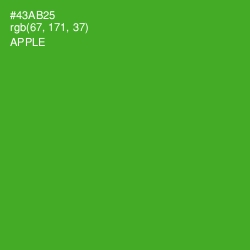 #43AB25 - Apple Color Image