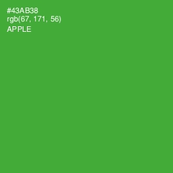 #43AB38 - Apple Color Image