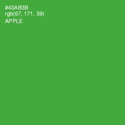 #43AB3B - Apple Color Image