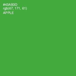 #43AB3D - Apple Color Image