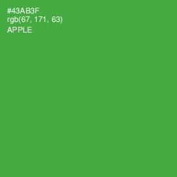 #43AB3F - Apple Color Image