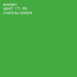 #43AB41 - Chateau Green Color Image