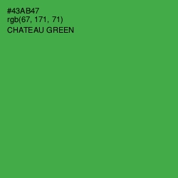 #43AB47 - Chateau Green Color Image