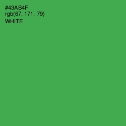 #43AB4F - Chateau Green Color Image