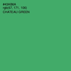 #43AB6A - Chateau Green Color Image