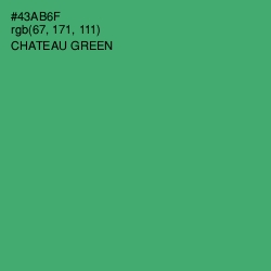 #43AB6F - Chateau Green Color Image