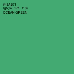 #43AB71 - Ocean Green Color Image