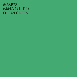 #43AB72 - Ocean Green Color Image