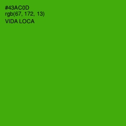 #43AC0D - Vida Loca Color Image