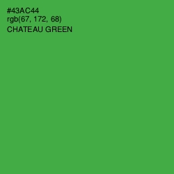 #43AC44 - Chateau Green Color Image