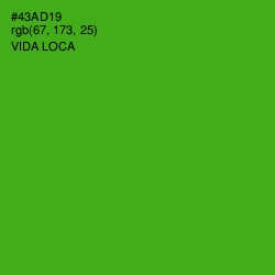 #43AD19 - Vida Loca Color Image