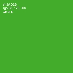 #43AD2B - Apple Color Image