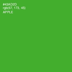 #43AD2D - Apple Color Image