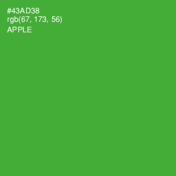 #43AD38 - Apple Color Image