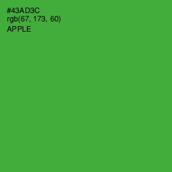 #43AD3C - Apple Color Image