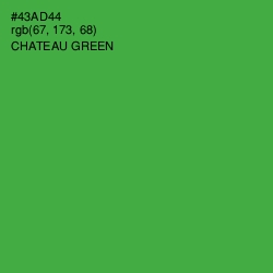 #43AD44 - Chateau Green Color Image