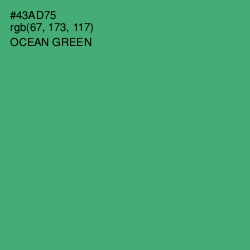 #43AD75 - Ocean Green Color Image