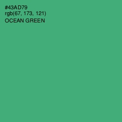 #43AD79 - Ocean Green Color Image