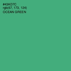 #43AD7C - Ocean Green Color Image