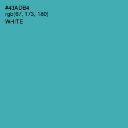 #43ADB4 - Fountain Blue Color Image