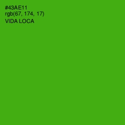 #43AE11 - Vida Loca Color Image