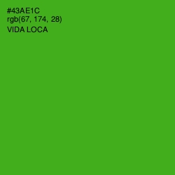 #43AE1C - Vida Loca Color Image