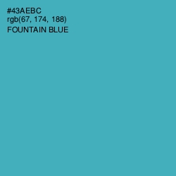 #43AEBC - Fountain Blue Color Image