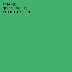 #43AF6C - Chateau Green Color Image