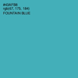 #43AFB8 - Fountain Blue Color Image