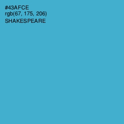 #43AFCE - Shakespeare Color Image