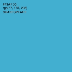 #43AFD0 - Shakespeare Color Image