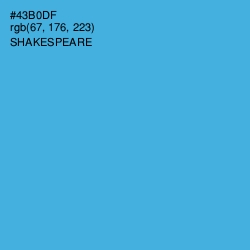 #43B0DF - Shakespeare Color Image