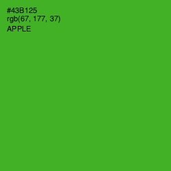 #43B125 - Apple Color Image