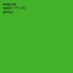 #43B129 - Apple Color Image