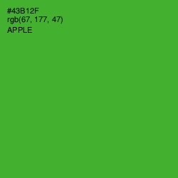 #43B12F - Apple Color Image