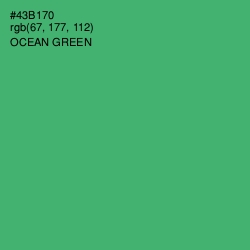#43B170 - Ocean Green Color Image