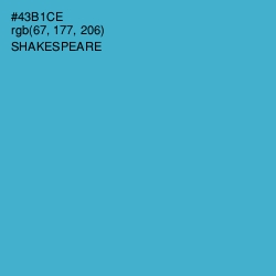 #43B1CE - Shakespeare Color Image