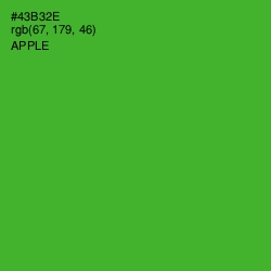 #43B32E - Apple Color Image