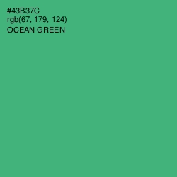 #43B37C - Ocean Green Color Image