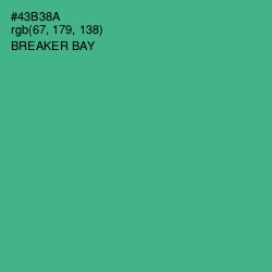 #43B38A - Breaker Bay Color Image