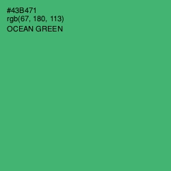 #43B471 - Ocean Green Color Image