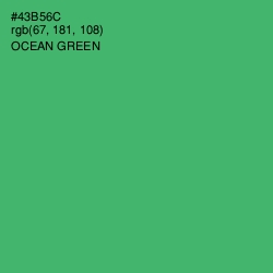 #43B56C - Ocean Green Color Image