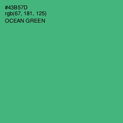 #43B57D - Ocean Green Color Image