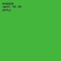 #43B63B - Apple Color Image