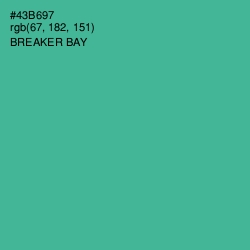 #43B697 - Breaker Bay Color Image