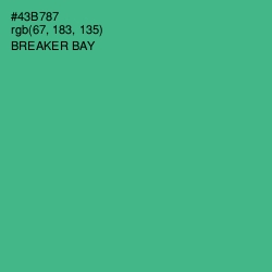 #43B787 - Breaker Bay Color Image