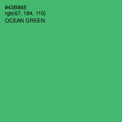 #43B86E - Ocean Green Color Image